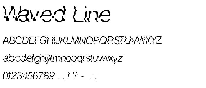 Waved Line font